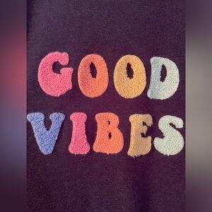 Plus size good vibes long sleeve